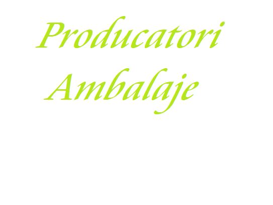Producatori Ambalaje